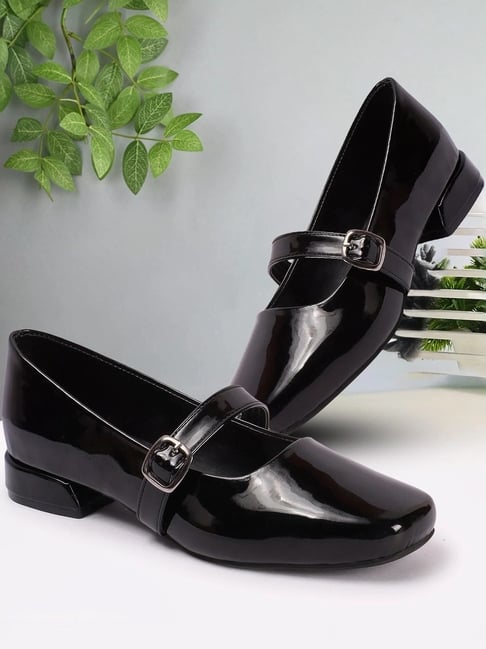 Carlton London Women's Black Mary Jane Shoes