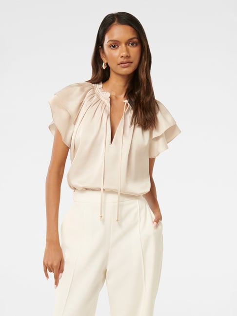 Forever New Marni Petite Micropleat Blouse