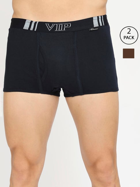 VIP Assorted Snug Fit Trunks - Pack of 2