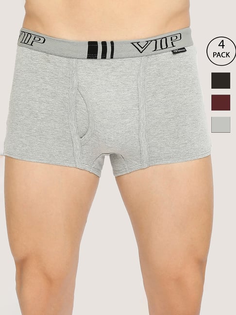 VIP Assorted Snug Fit Trunks - Pack of 4