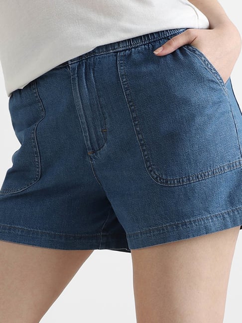 Lee Blue Denim Shorts