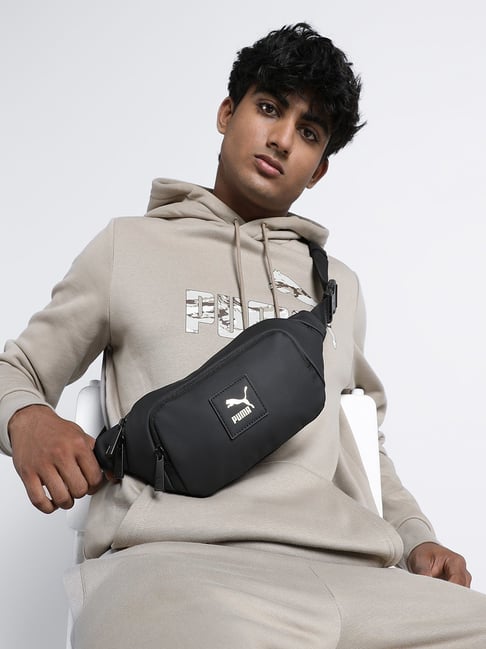 Puma Black Solid Cross Body Bag