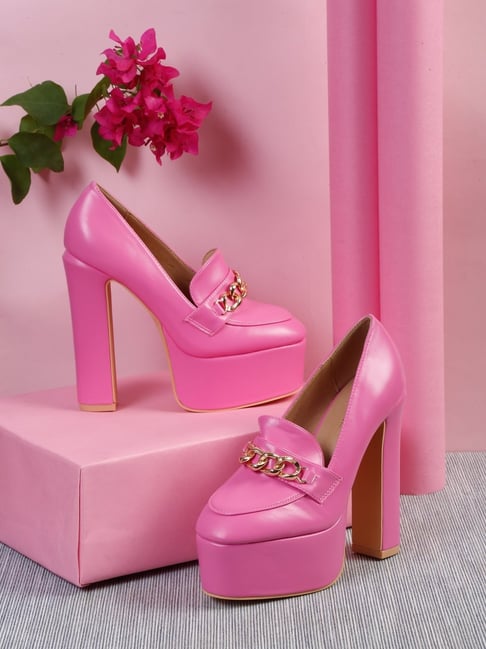 Buy Flat N Heels Women's Pink Casual Pumps for Women at Best Price