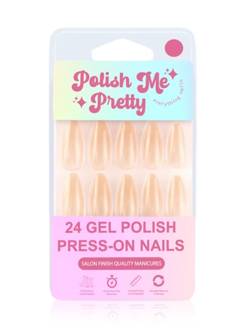Polish Me Pretty Gel Polish Press On Nails Sand - Nude Ombre - Set of 24-picture-21