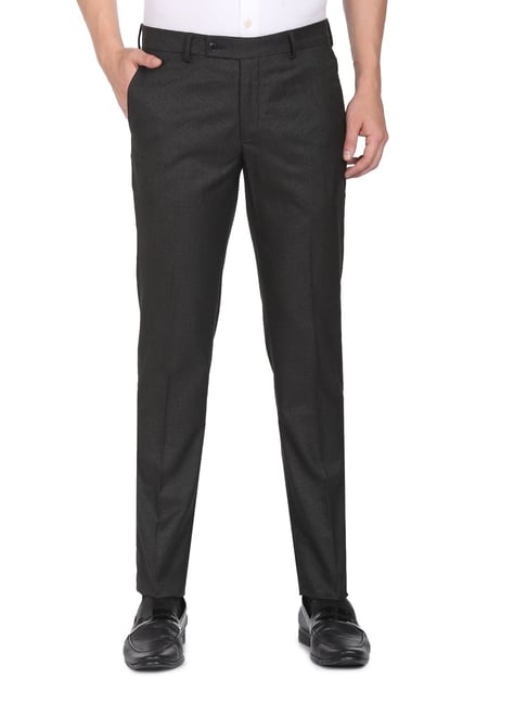 Price History of Arrow Grey Regular Fit Self Pattern Trousers from