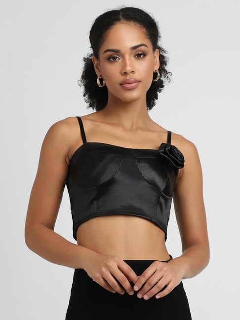 Forever 21 Black Crop Top