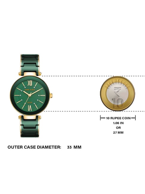 Roman Numeral Anne Klein Green Dial Watch Anne Klein Green Dial