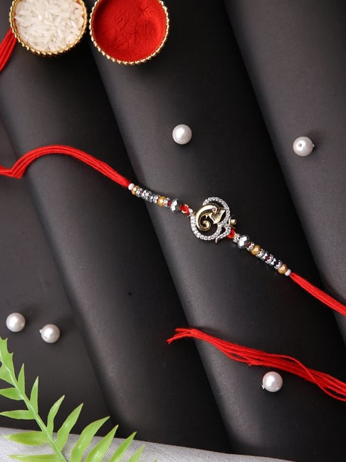 Aapno Rajasthan Om & Ganesha Designed Single Rakhi-picture-38