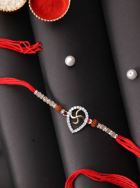 Aapno Rajasthan Stone Studded Single Rakhi-picture-37
