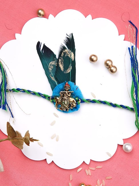 Aapno Rajasthan Divine Basuri Krishna Single Rakhi-picture-19