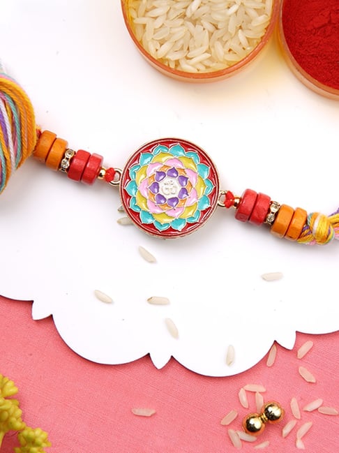 Aapno Rajasthan Om Mandala Art work Multistrand Rakhi-picture-33