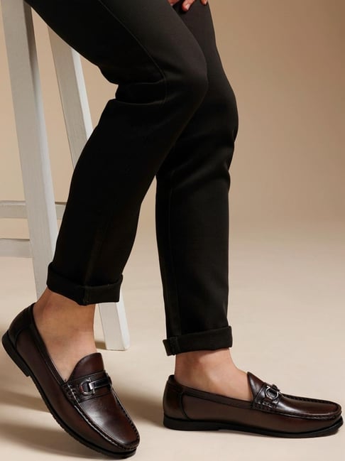 Black Jeans Brown Loafers Buy Zoom Shoes Men's Brown Casual