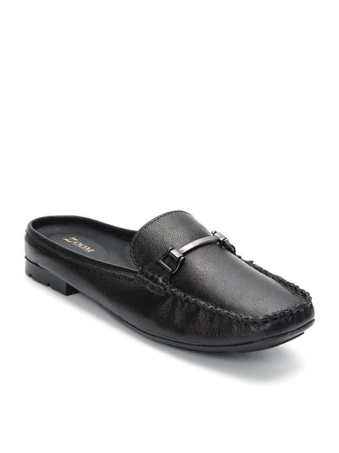 Buy Zoom Shoes Women's Black Mule Shoes for Women at Best Price - Main Image