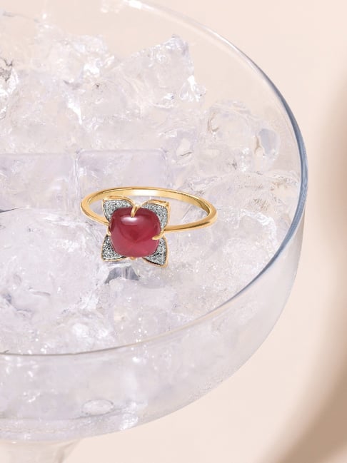 14k ring with rubies offers and diamonds