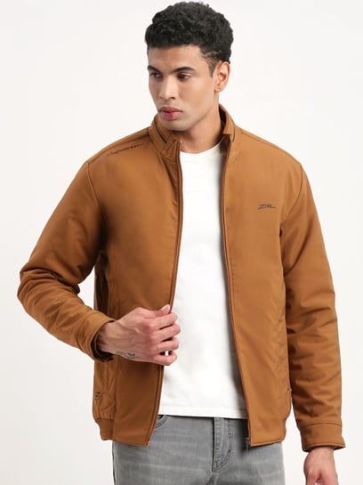 SHOWOFFFF Brown Slim Fit Jacket