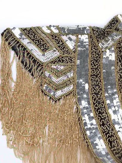 Bibiy♡ ODETTE CAPE Odette Beige Embellished Fancy Short Cape