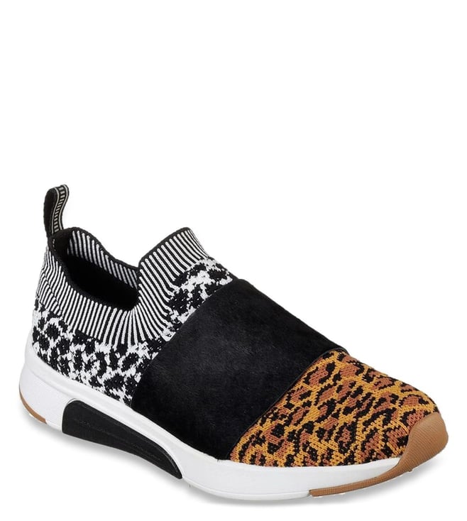 Skechers Women s MODERN JOGGER ABBE Leopard Lifestyle Slip On Shoe