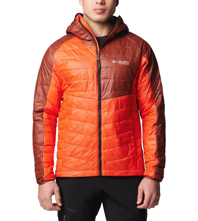 Buy Columbia Men Orange Platinum Peak II Hooded Jacket Online