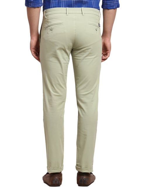 Parx Men authentic Brown Tapered Fit Solid