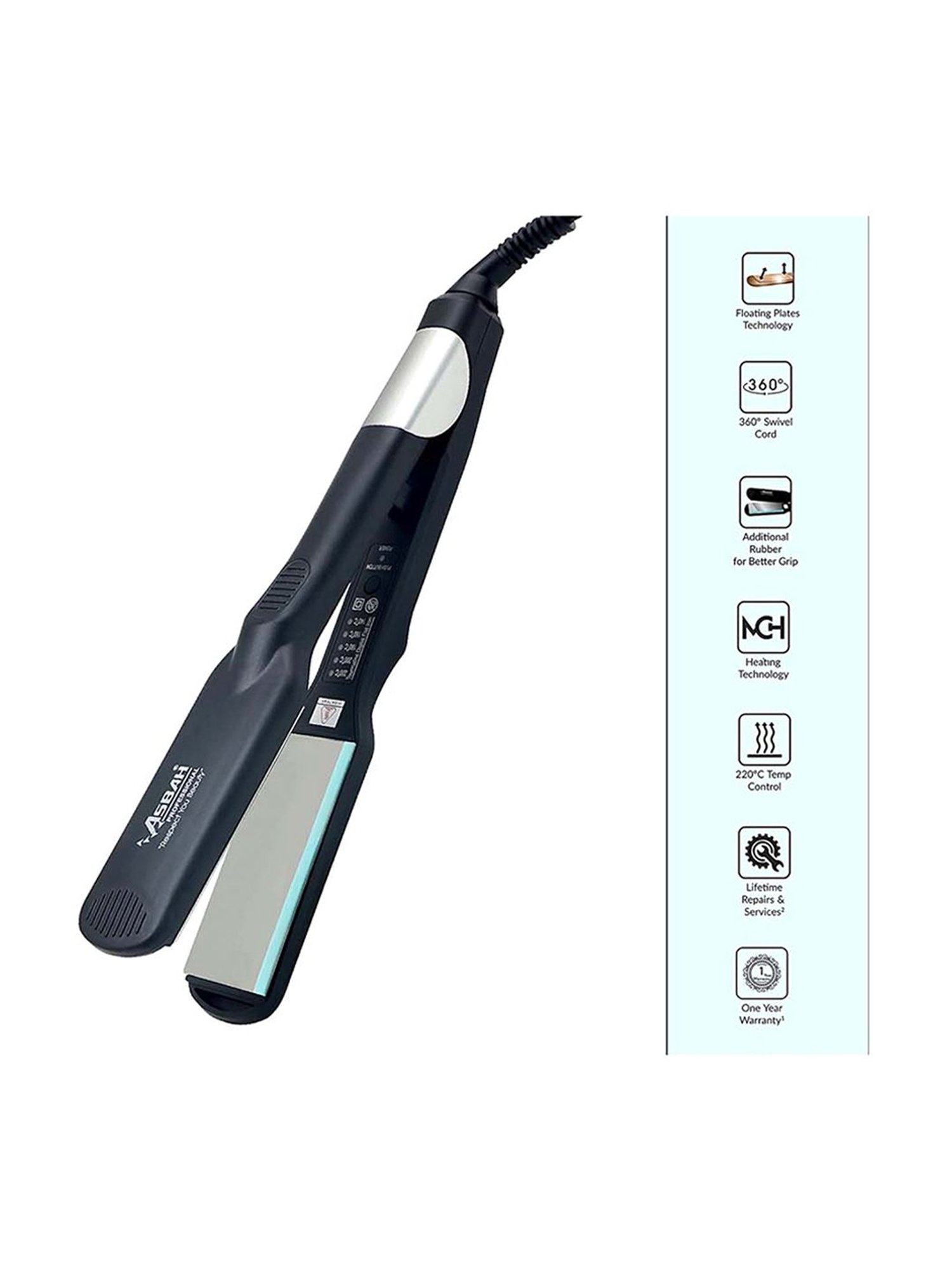 Asbah professional hair straightener price best sale