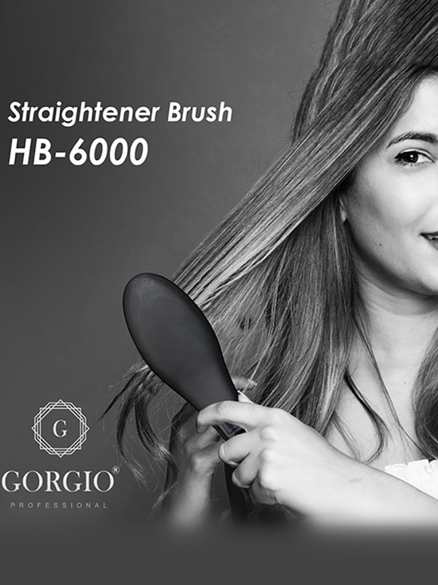 Gorgio professional hair straightener brush best sale