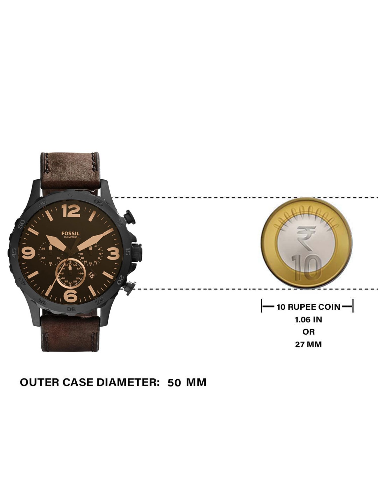 Buy Fossil JR1487 Nate Analog Watch for Men at Best Price Tata CLiQ