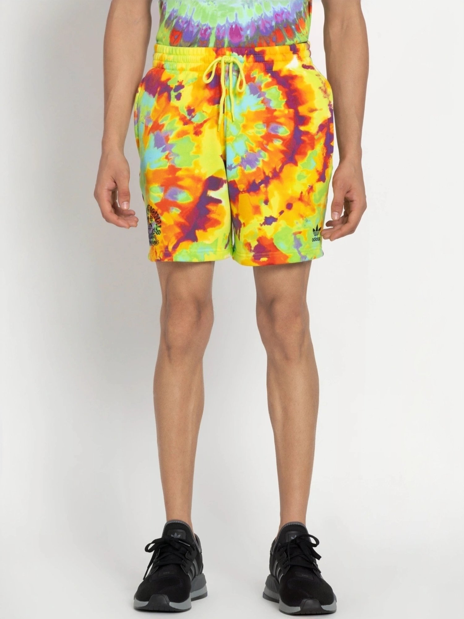 Buy Adidas Originals Yellow Cotton Regular Fit Tie - Dye Sports