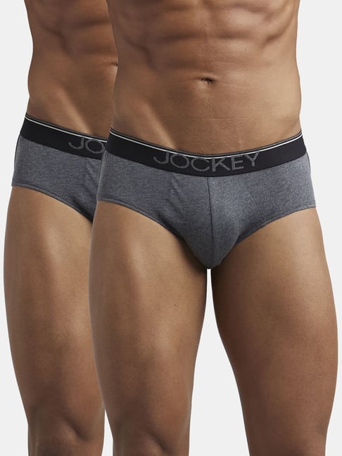 Jockey 8037 Men's Super Combed Cotton Solid Brief with Ultrasoft Waistband (Pack of 2)-picture-21