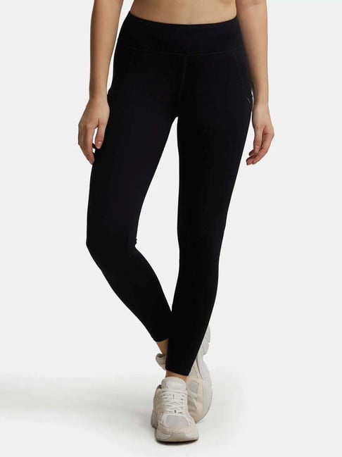 Buy Jockey Black Regular Fit Tights MW12 for Women Online Tata CLiQ