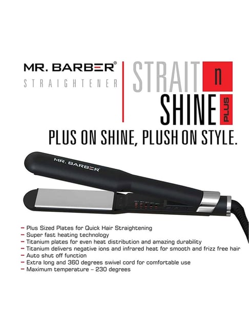 Barber Strait n Shine Plus MB-SNP Hair Straightener (Black)