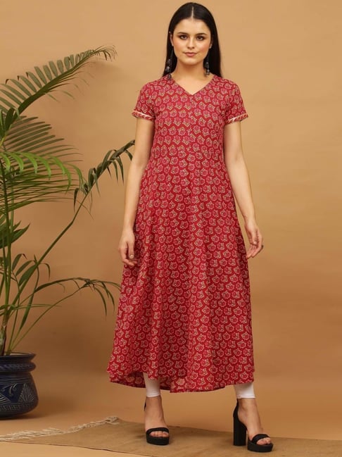 Kaanchie Nanggia Pink Cotton Kurta-picture-37