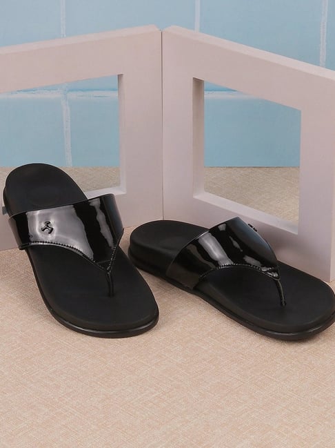 Mochi Women's Black Thong Sandals-picture-16