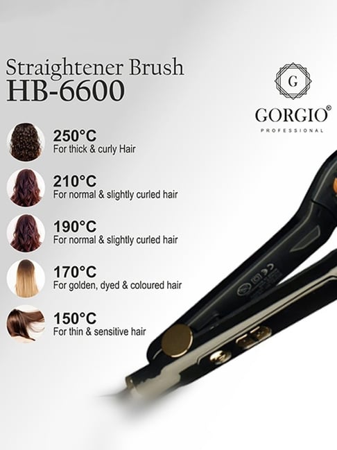 Gorgio professional hair straightener brush review best sale