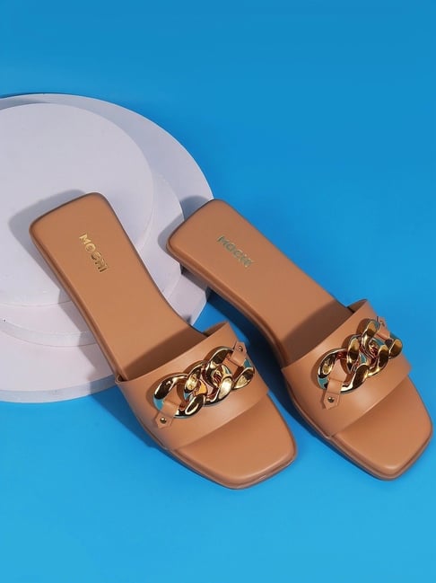 Mochi Women's Beige Casual Sandals-picture-40