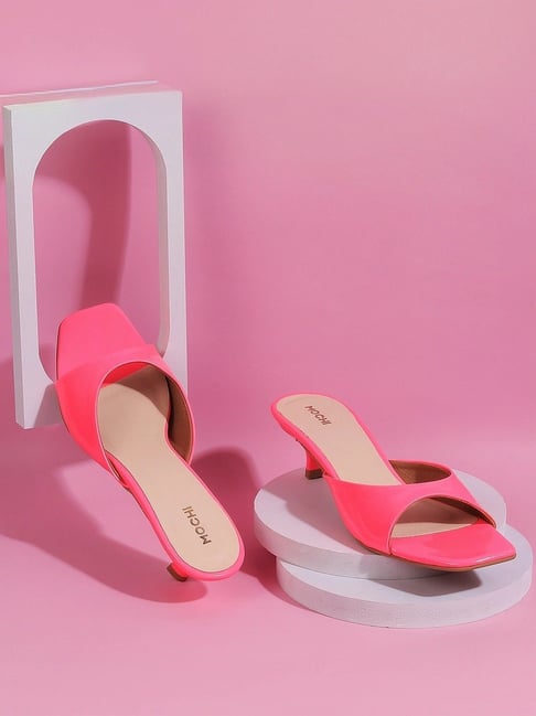 Buy Mochi Women's Pink Casual Sandals for Women at Best Price