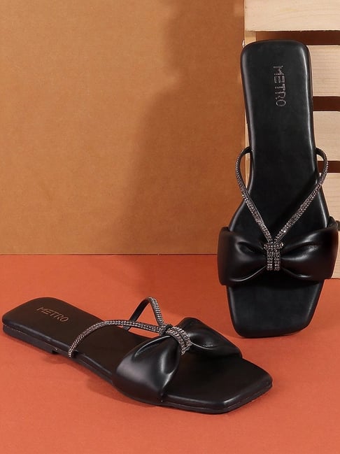 Metro Women's Black Casual Sandals-picture-23