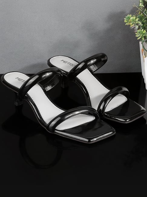 Metro Women's Black Casual Sandals-picture-30