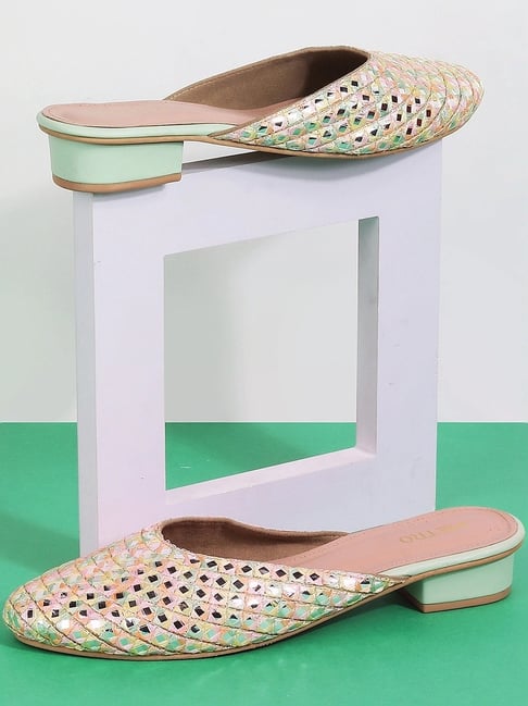 Metro Women's Green Mule Shoes