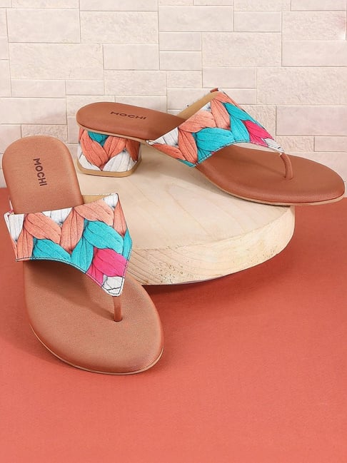 Mochi Women's Multicolor Thong Sandals-picture-39