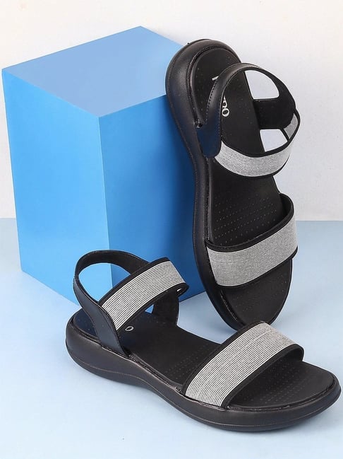 Metro Women's Black Ankle Strap Sandals-picture-21