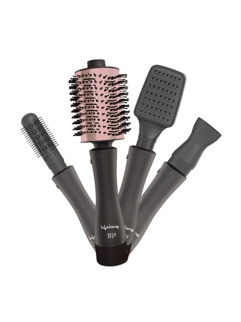 Lifelong LLPCW102 1200 Watts Volumizer Ceramic Hair Dryer, 4 in 1 Multistyler (Rose Gold)