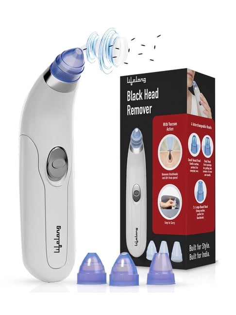 Lifelong LLPCW207 Blackhead Remover with Attachments (White)