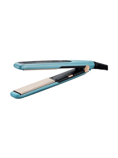 Morphy Richards HS1000 Hair Straightener with Large Ceramic Heating Plate  (Aqua Blue Black)