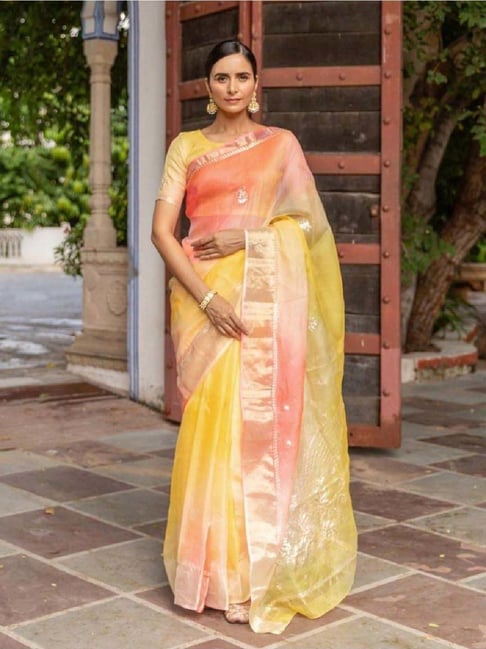 Geroo Jaipur Multicolor Handcrafted Pure Kota Silk Saree-picture-15