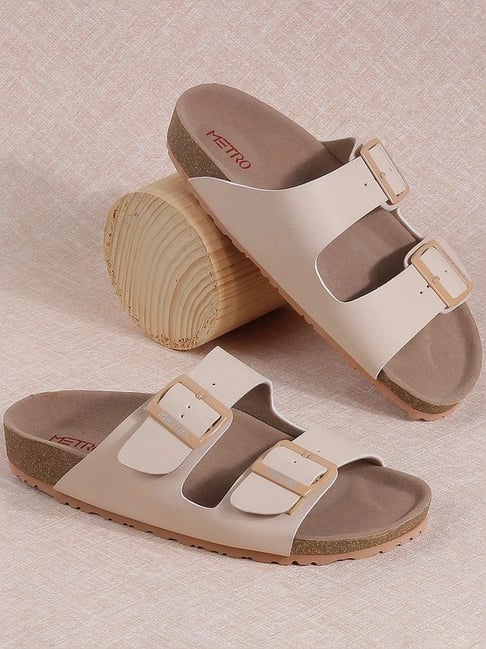 Metro Women's Beige Casual Sandals