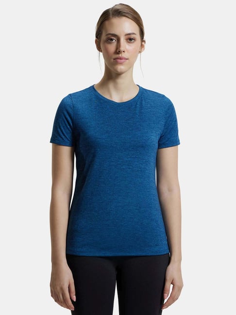 Jockey MW71 Women's Microfiber Polyester Relaxed Fit Solid Half Sleeve T-Shirt-picture-12