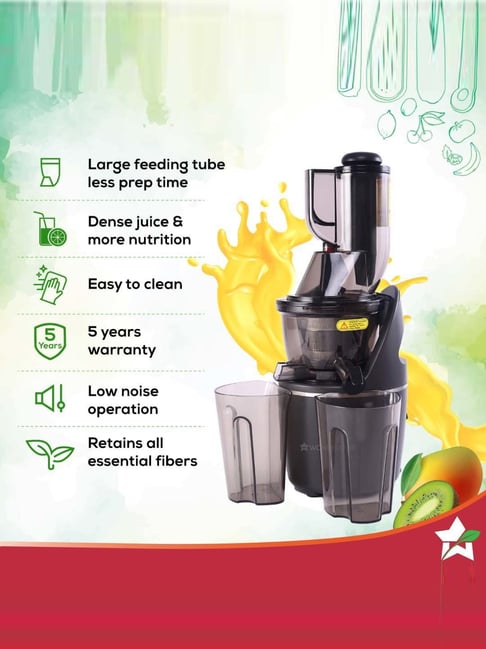 Buy Wonderchef Regalia Full Fruit 240W Cold Press Slow Juicer at