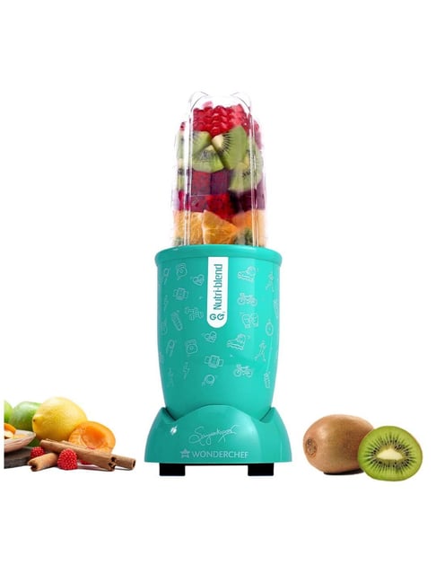 Buy Wonderchef Nutri-Blend Go Mint 400W Juicer Mixer Grinder at