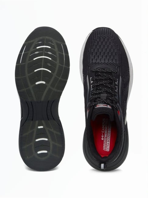 Campus Men's CANVA Black Running Shoes