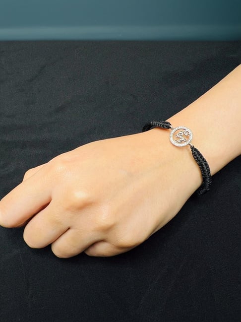 Buy Arte Jewels Jai Guru Ji Initial Adjustable Zirconia Bracelet